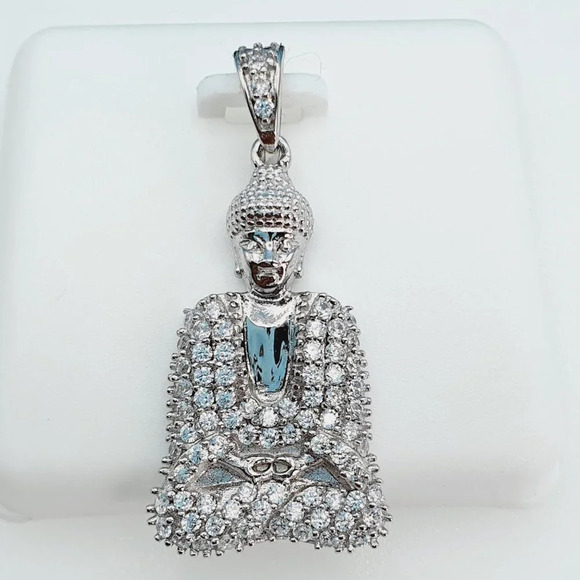 "925 Sterling Silver Cubic Zirconia Pendant, UU1P6A6048 - Picture 6 of 8